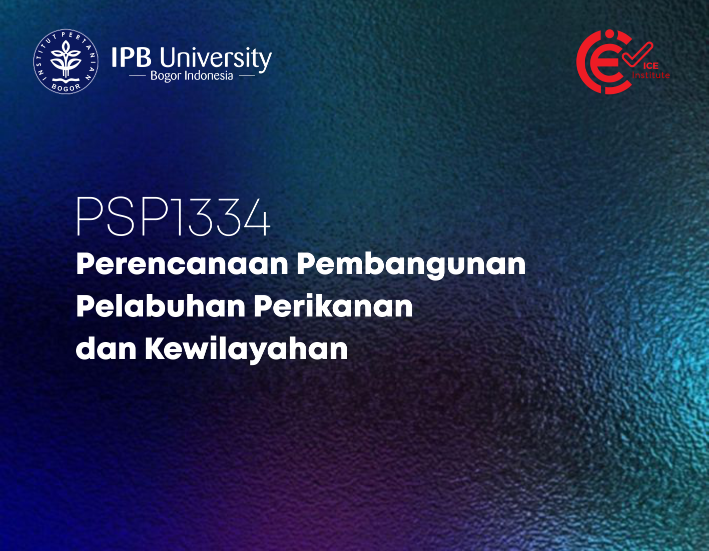 Perencanaan Pembangunan Pelabuhan Perikanan Dan Kewilayahan PSP1334