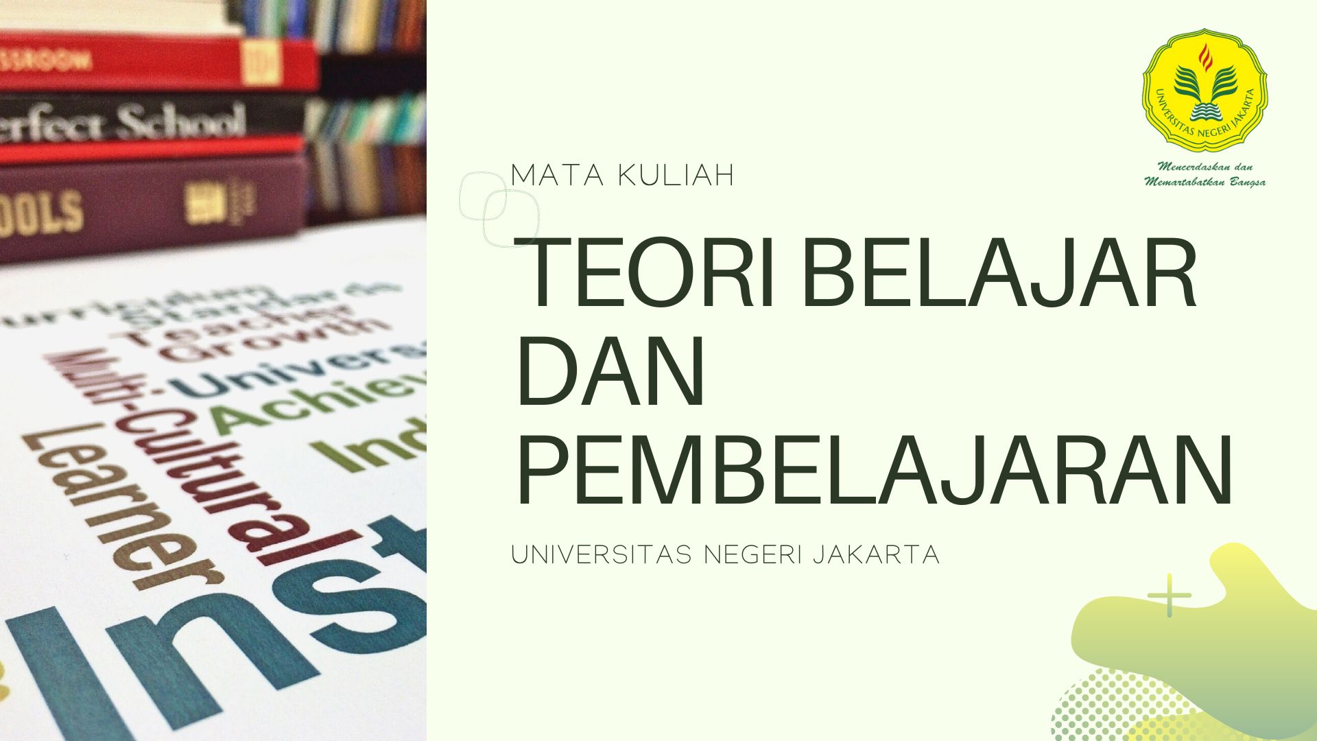 Teori Belajar dan Pembelajaran  00052143