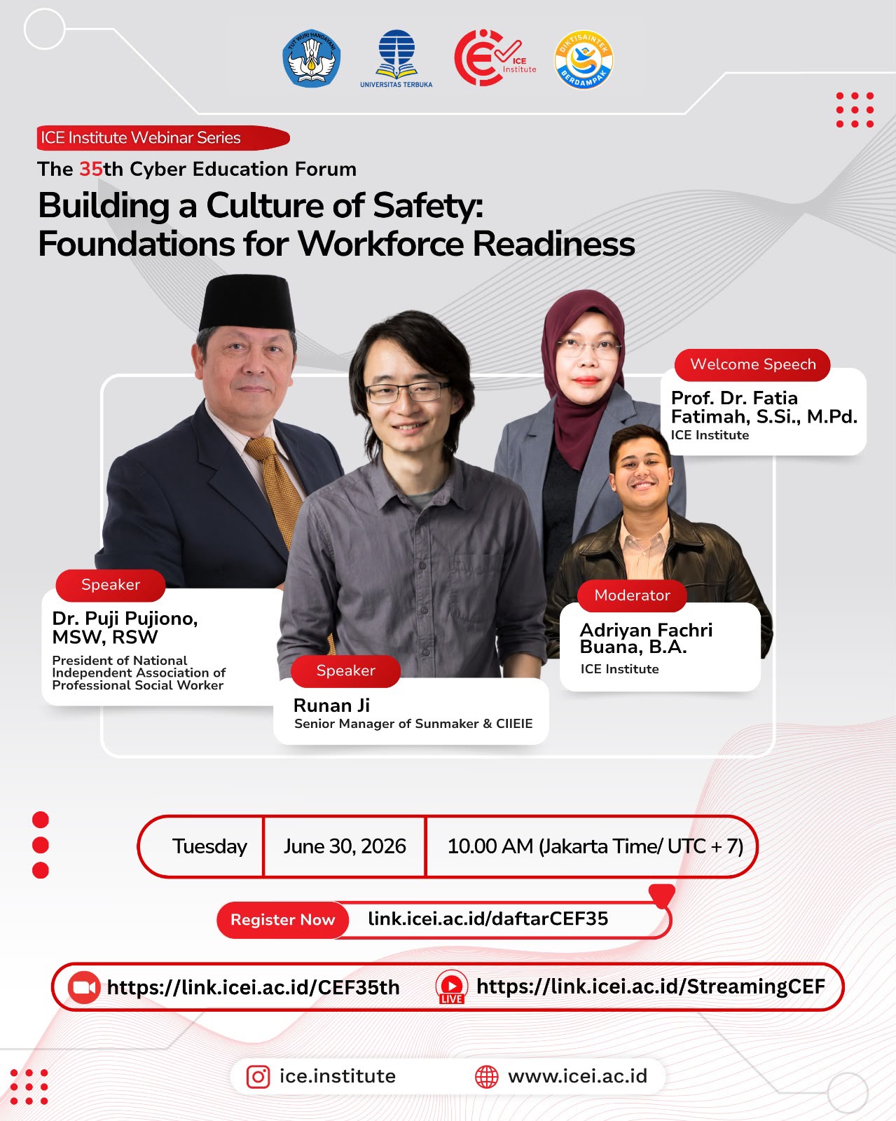 The 35th Cyber Education Forum Building a Culture of Safety: Foundations for Workforce Readiness