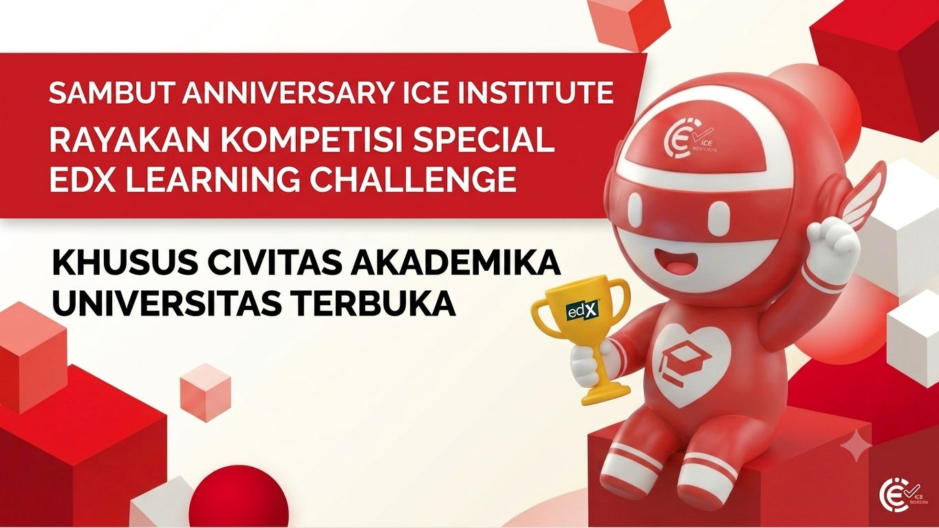 Sambut Anniversary ICE Institute, Rayakan Kompetisi Special edX Learning Challenge Khusus Civitas Akademika Universitas Terbuka!